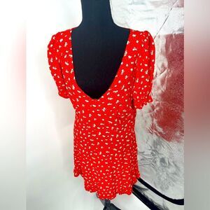 H&M‎ sundress red and white size medium